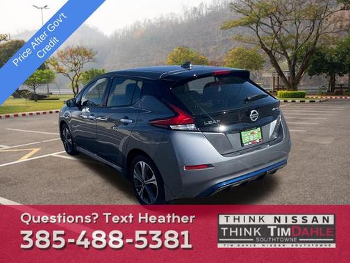 Gun Metallic 2021 Nissan Leaf SL PLUS 62 kWh