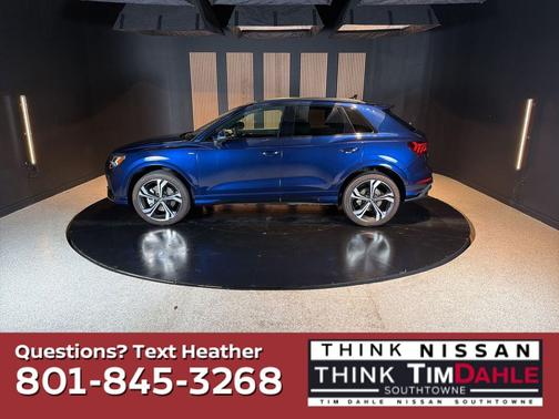 Blue 2023 Audi Q3 45 S line Premium Plus