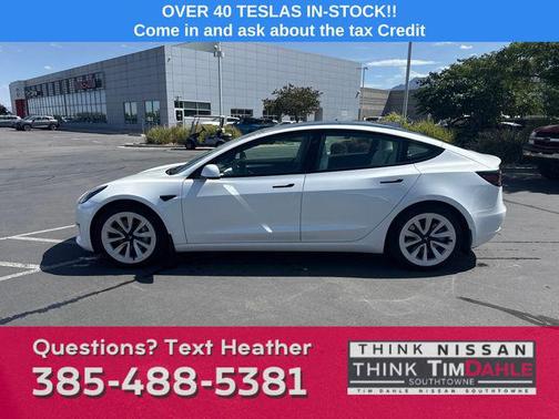 White 2021 Tesla Model 3 Standard Range Plus