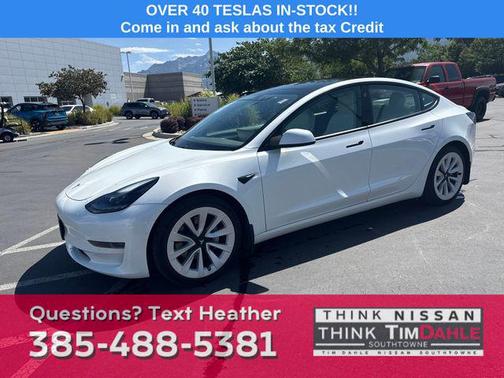 White 2021 Tesla Model 3 Standard Range Plus