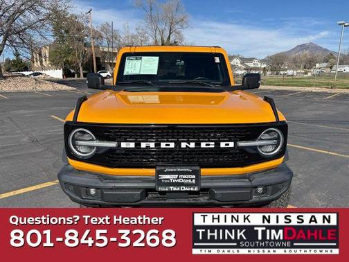 Orange 2022 Ford Bronco