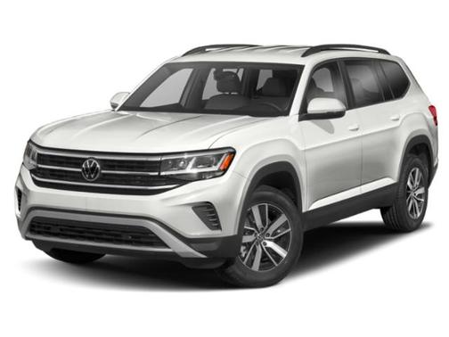 Pure White 2021 Volkswagen Atlas 3.6L SE w/Technology