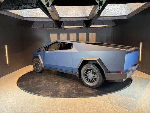 Blue 2025 Tesla Cybertruck All-Wheel Drive