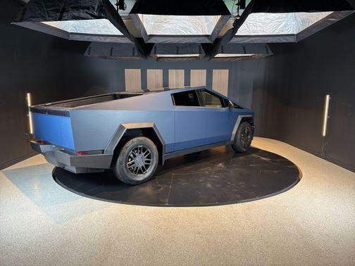 Blue 2025 Tesla Cybertruck All-Wheel Drive