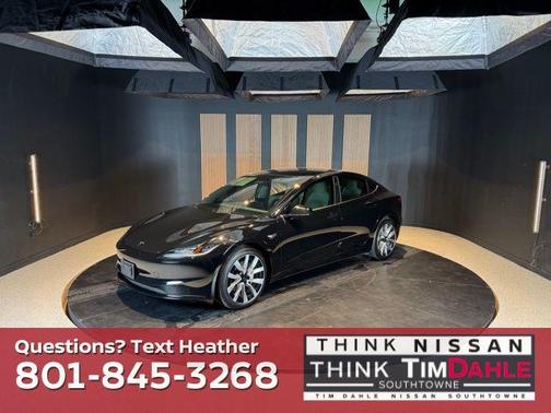 Black 2025 Tesla Model 3 Long Range