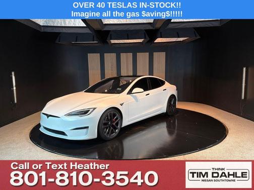 White 2021 Tesla Model S Plaid