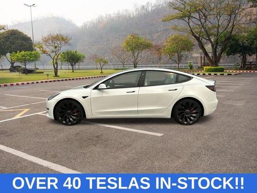 White 2021 Tesla Model 3 Performance