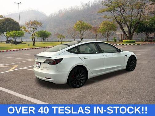 White 2021 Tesla Model 3 Performance