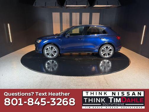 Blue Metallic 2021 Audi Q3 45 S line Premium Plus