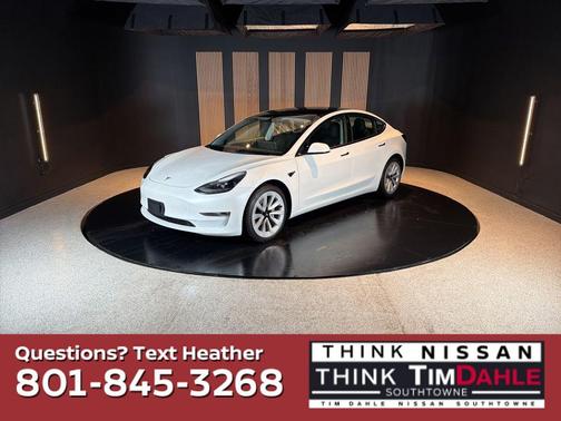 White 2022 Tesla Model 3 Long Range