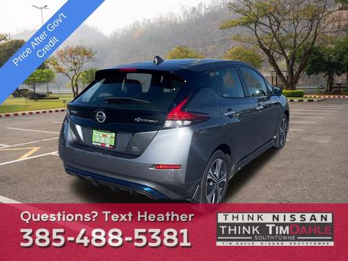 Gun Metallic 2021 Nissan Leaf SL PLUS 62 kWh