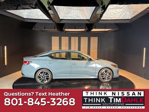 Atlantic Gray Metallic 2025 Nissan Sentra SR