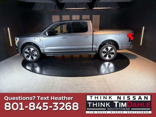 Gray Metallic 2025 Ford F-150 Lightning Platinum