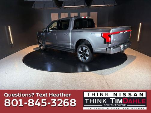 Gray Metallic 2025 Ford F-150 Lightning Platinum