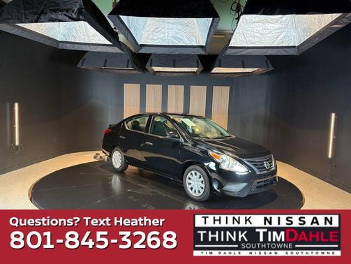 Super Black Metallic 2019 Nissan Versa 1.6 S+