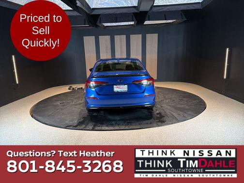 Blue 2022 Honda Civic EX