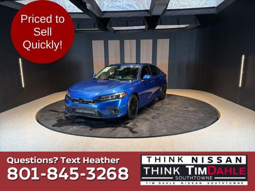 Blue 2022 Honda Civic EX