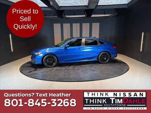 Blue 2022 Honda Civic EX