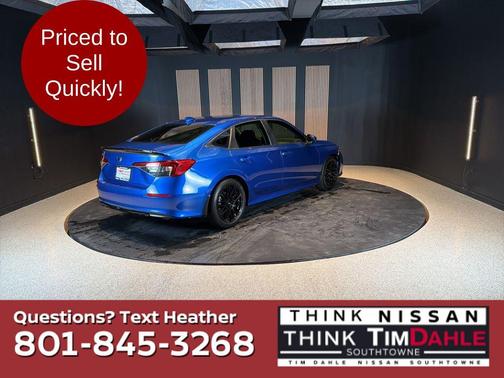 Blue 2022 Honda Civic EX