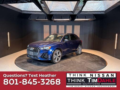 Blue Metallic 2021 Audi Q3 45 S line Premium Plus