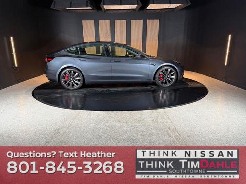 Gray 2020 Tesla Model 3 Performance