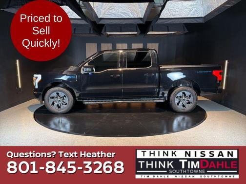Black Metallic 2025 Ford F-150 Lightning LARIAT