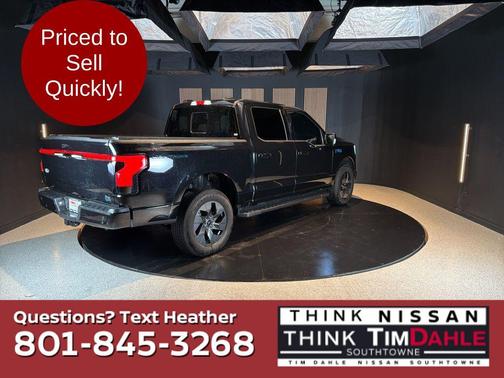 Black Metallic 2025 Ford F-150 Lightning LARIAT