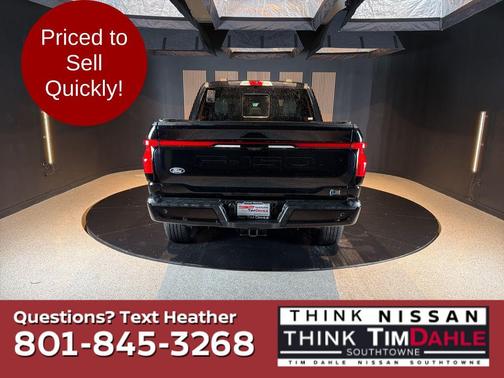 Black Metallic 2025 Ford F-150 Lightning LARIAT