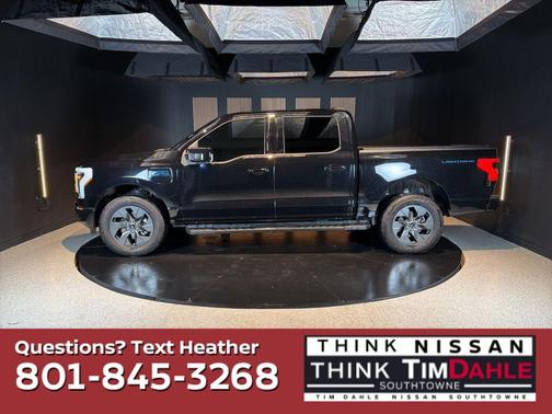 Black Metallic 2025 Ford F-150 Lightning LARIAT