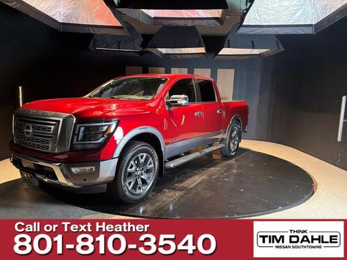 Cardinal Red Metallic 2023 Nissan Titan Platinum Reserve