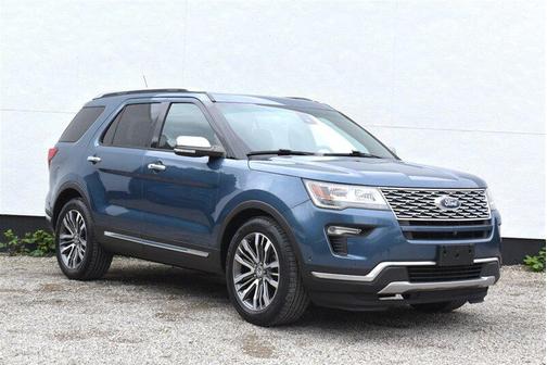 Blue Metallic 2018 Ford Explorer Platinum