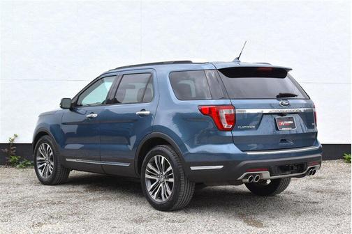 Blue Metallic 2018 Ford Explorer Platinum