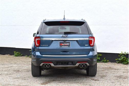 Blue Metallic 2018 Ford Explorer Platinum