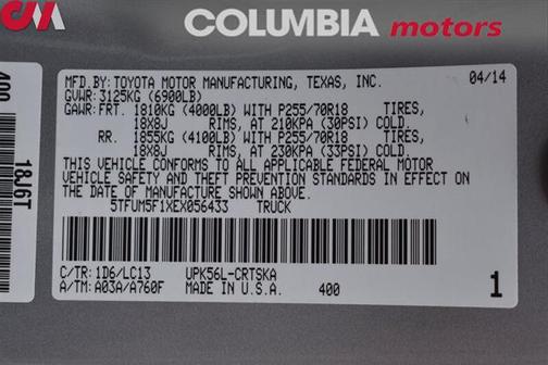 2014 Toyota Tundra SR