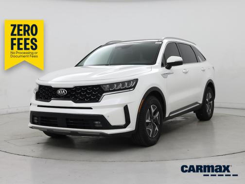 White 2021 Kia Sorento Hybrid EX