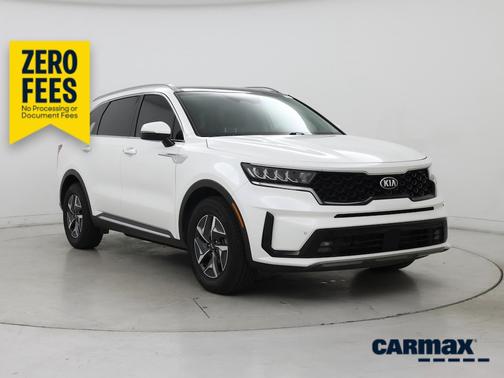 White 2021 Kia Sorento Hybrid EX