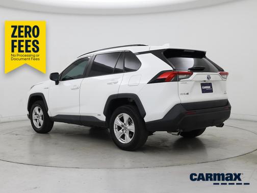 White 2021 Toyota RAV4 Hybrid LE
