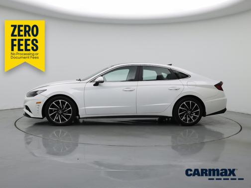 White 2021 Hyundai SONATA Limited