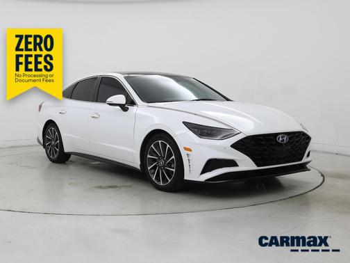 White 2021 Hyundai SONATA Limited