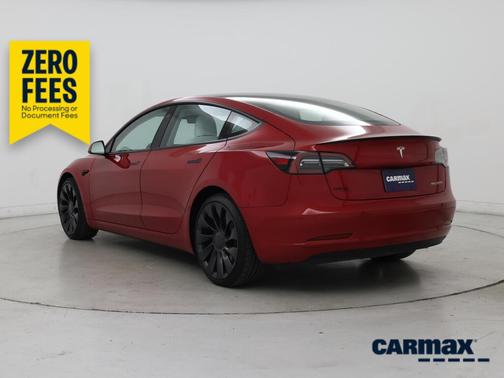 Red 2023 Tesla Model 3 Performance