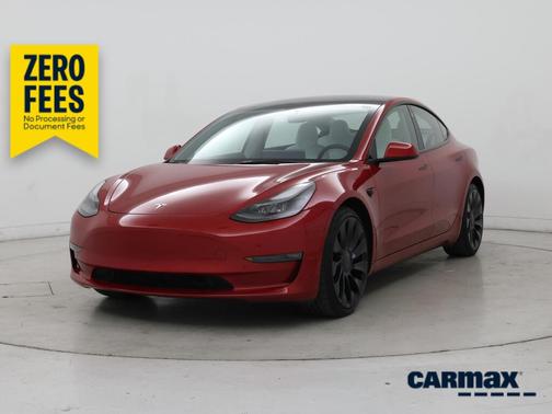 Red 2023 Tesla Model 3 Performance
