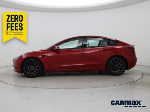 Red 2023 Tesla Model 3 Performance