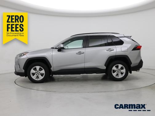 Silver 2021 Toyota RAV4 Hybrid XLE
