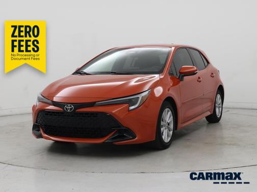 Orange 2025 Toyota Corolla Hatchback SE