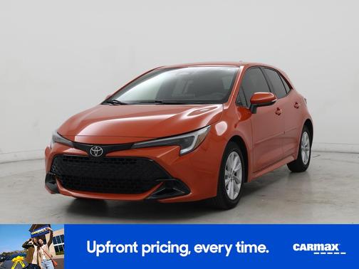 Orange 2025 Toyota Corolla Hatchback SE