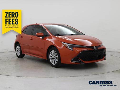 Orange 2025 Toyota Corolla Hatchback SE