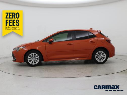 Orange 2025 Toyota Corolla Hatchback SE