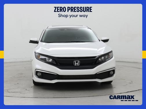 White 2021 Honda Civic EX