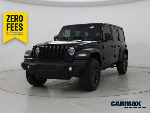 Black 2024 Jeep Wrangler Sport S