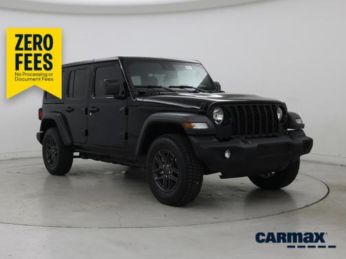 Black 2024 Jeep Wrangler Sport S